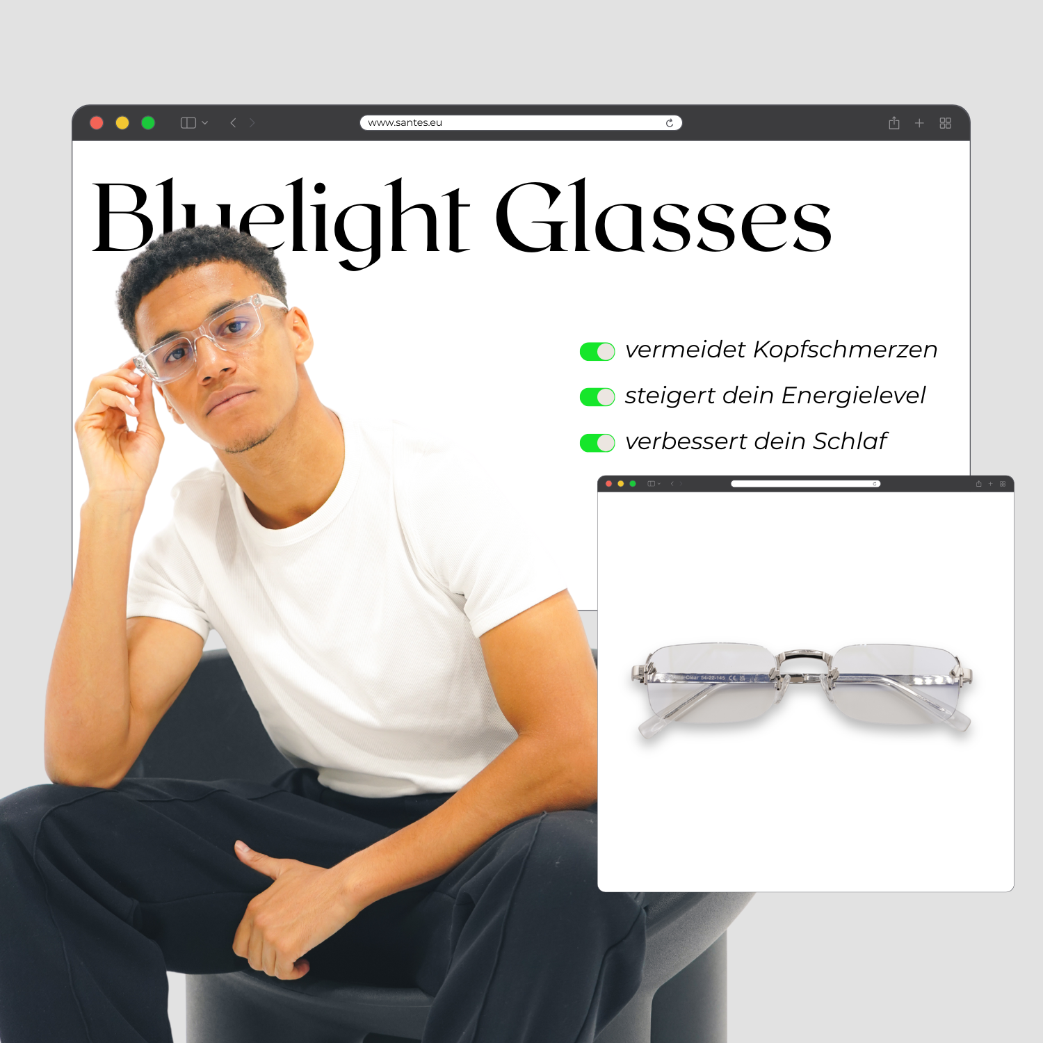 BLAULICHTFILTER BRILLE TIME