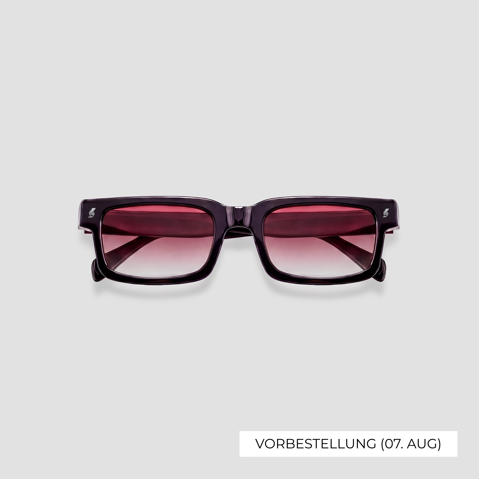 SONNENBRILLE LATE BLACK/RED