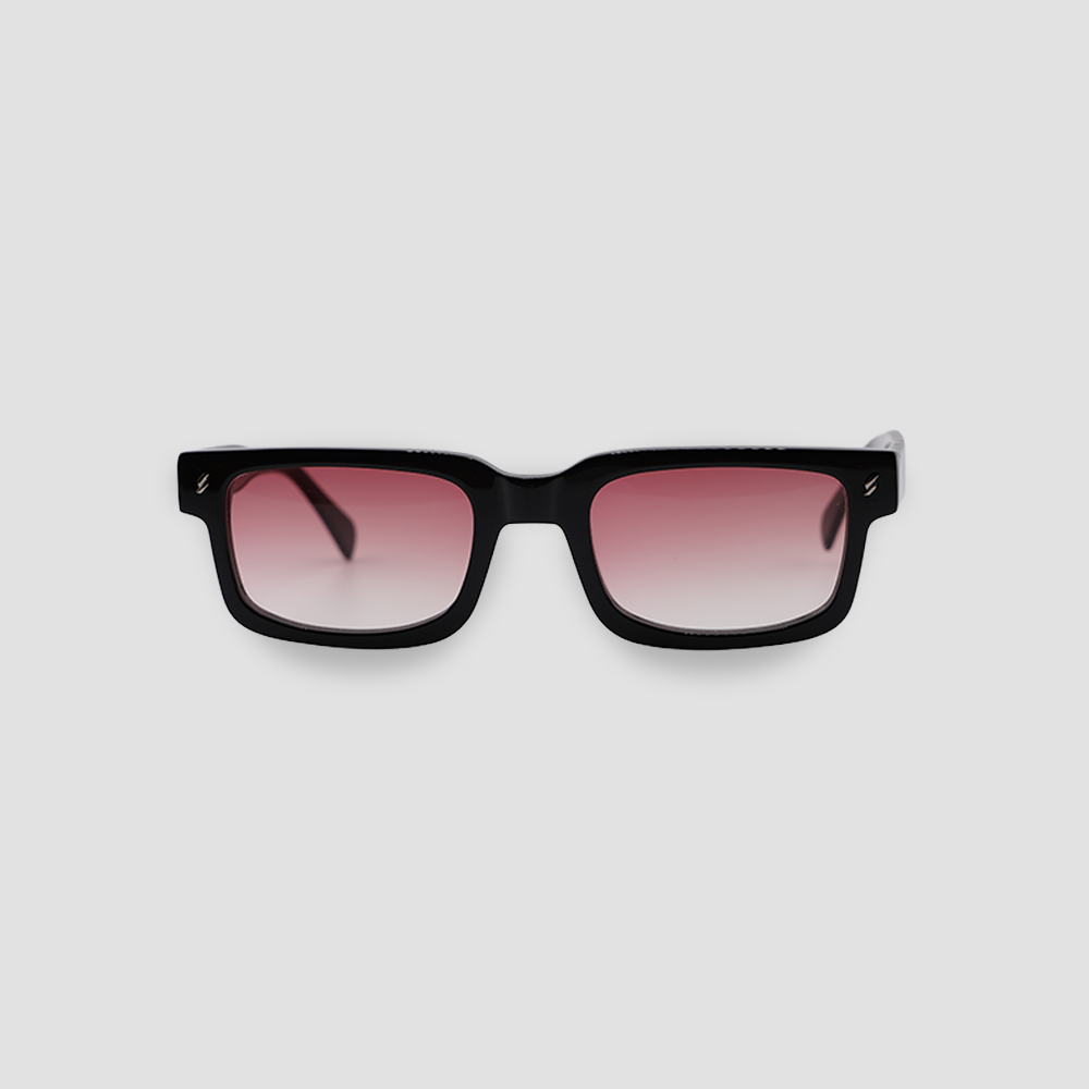 SONNENBRILLE LATE BLACK/RED