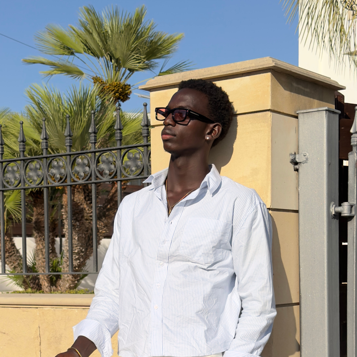 SONNENBRILLE LATE BLACK/RED