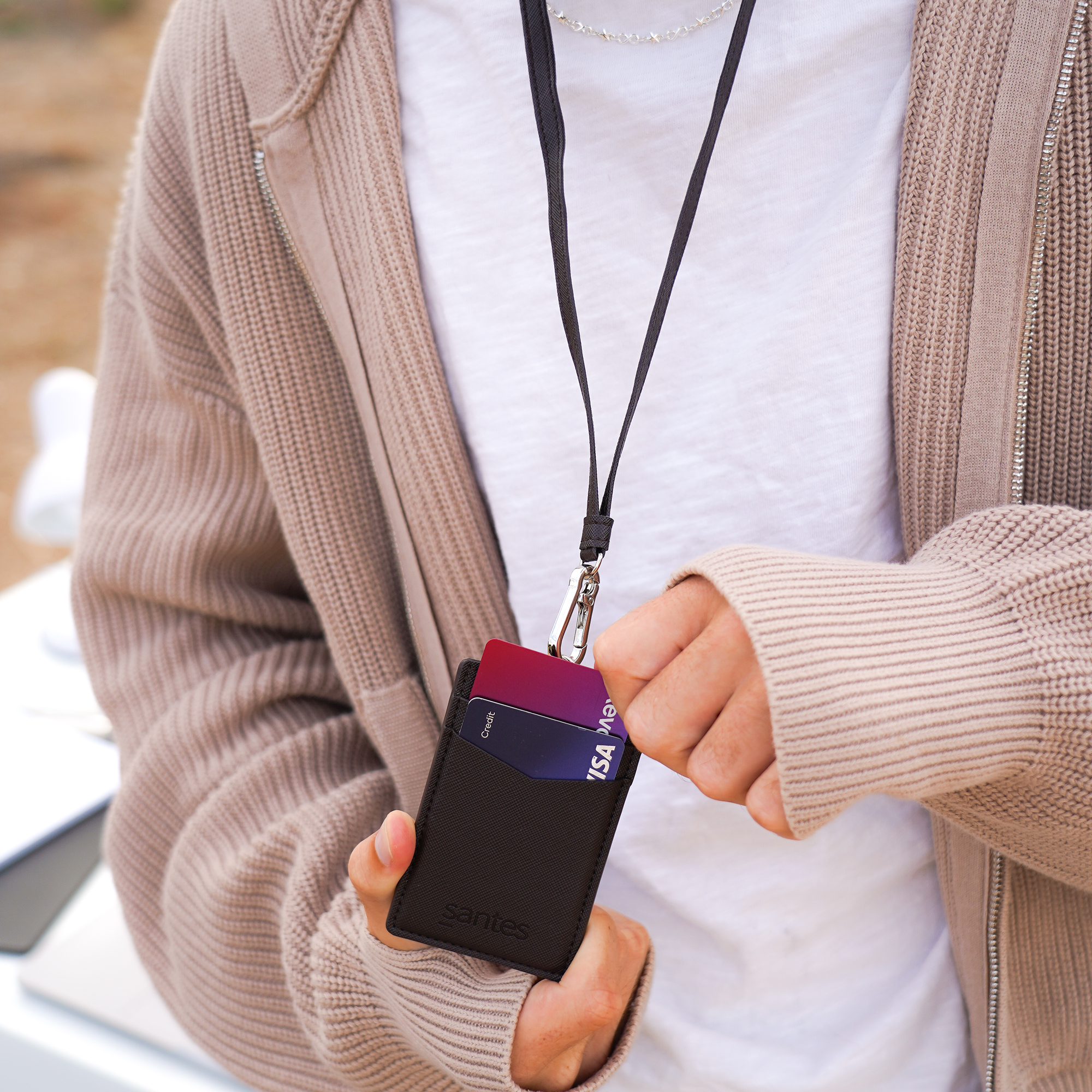 Saffiano CARDHOLDER Black