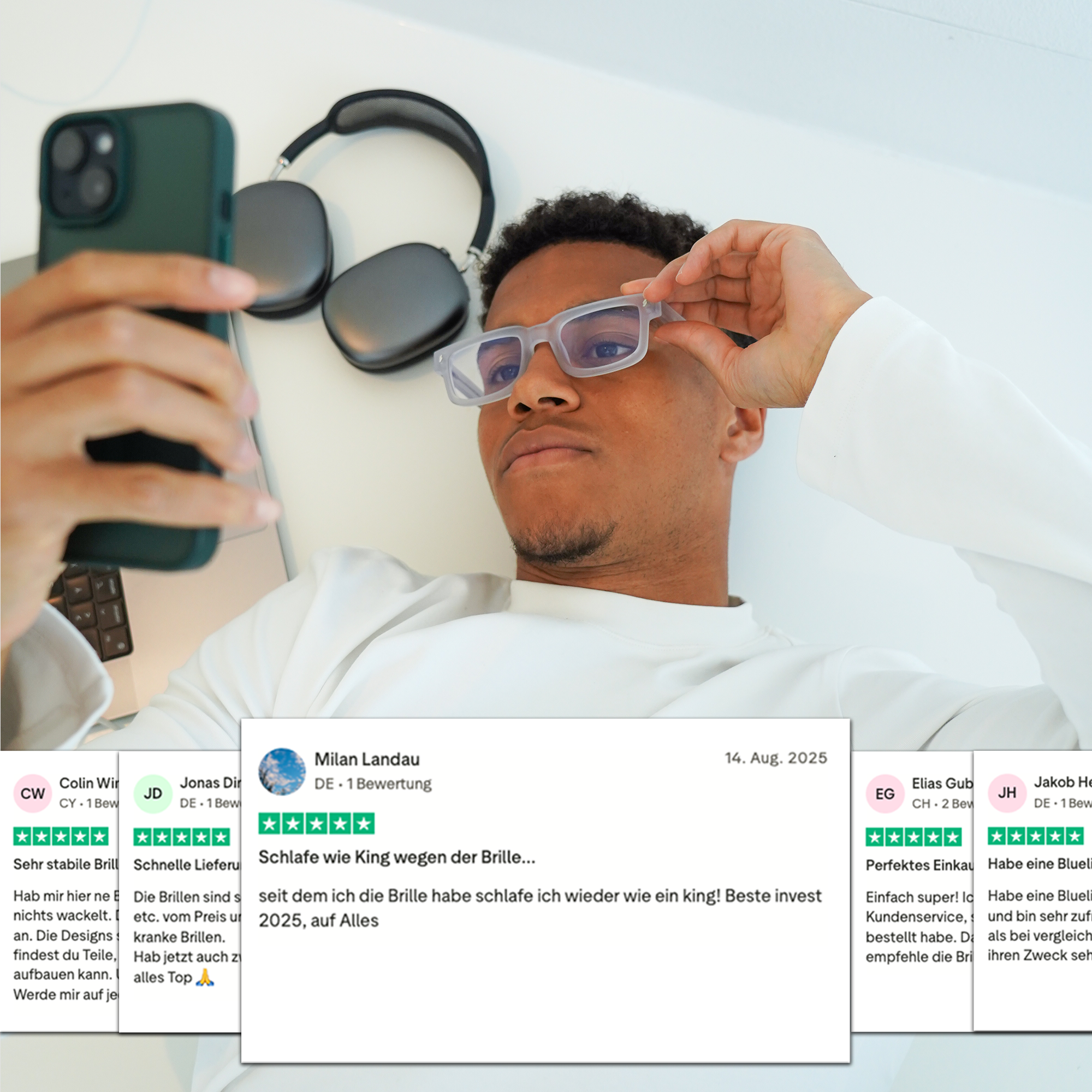 BLAULICHTFILTER BRILLE LATE FROZEN