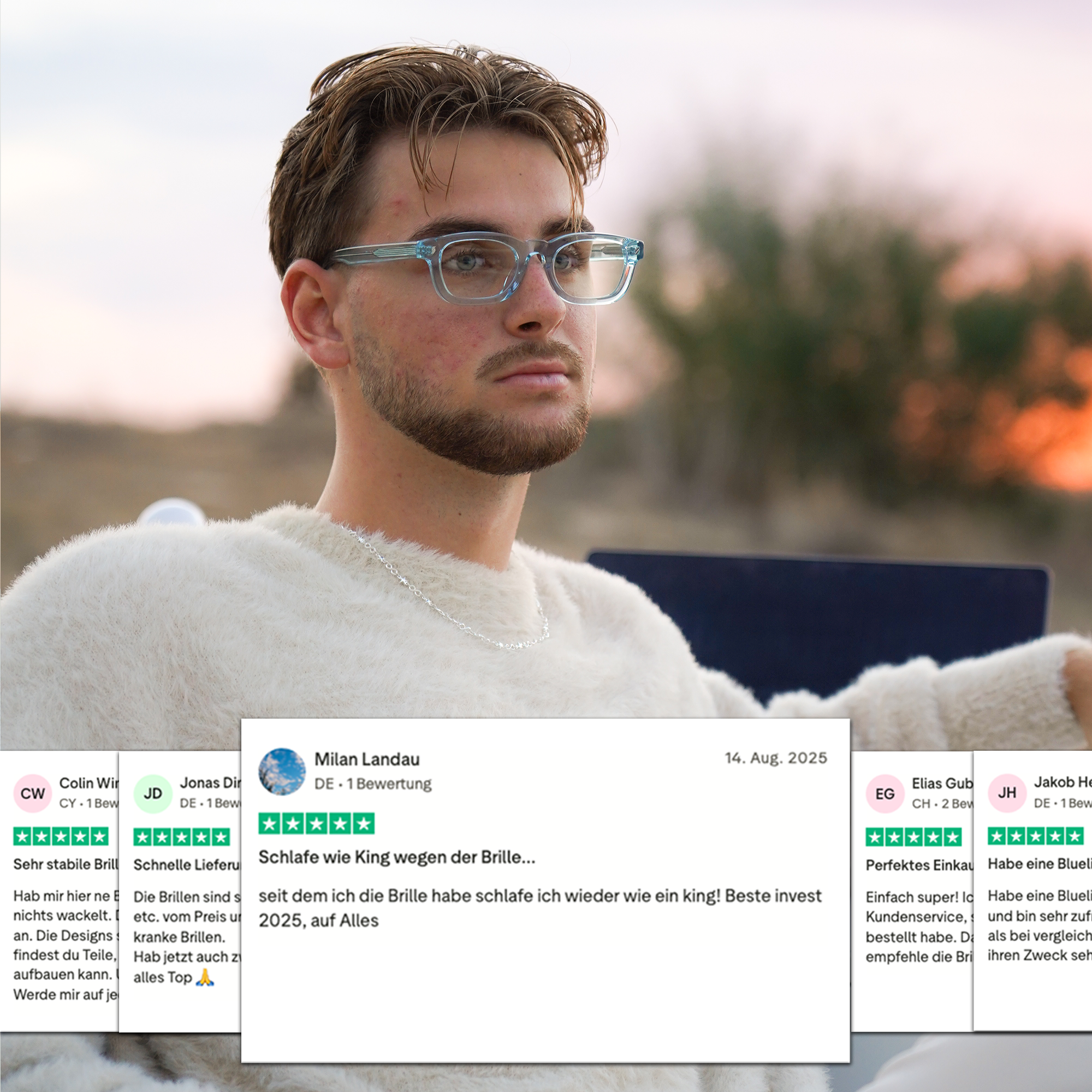 BLAULICHTFILTER BRILLE ENZO