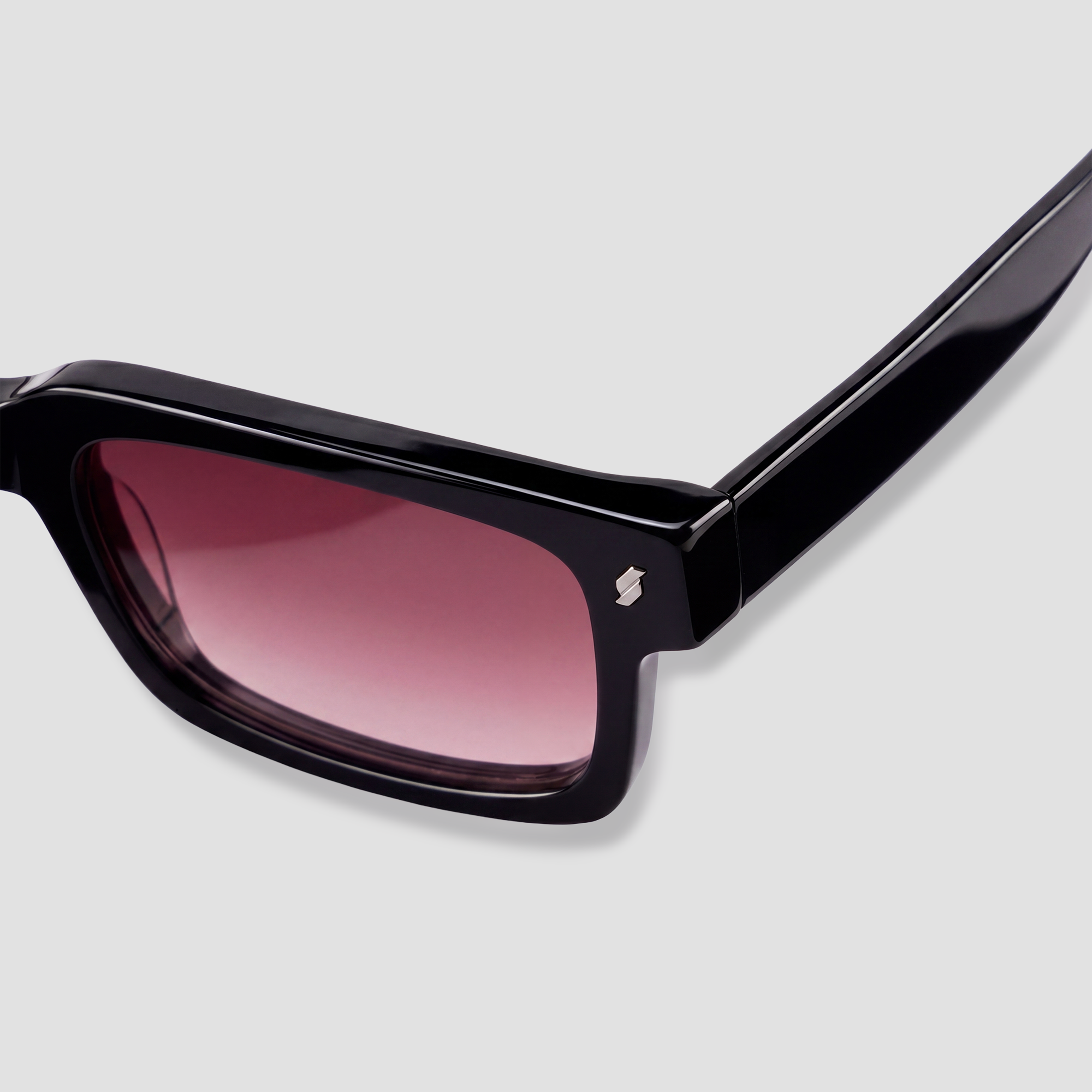 SONNENBRILLE LATE BLACK/RED
